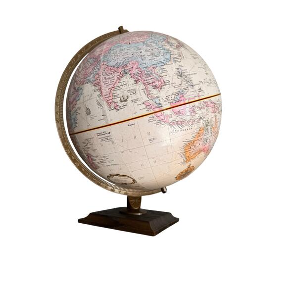 Globe / Map / World / Replogle 12” World Classic Series, Raised Relief / Vintage - Picture 4 of 12